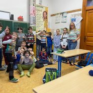 Pruhovaný den rozzářil naši školu